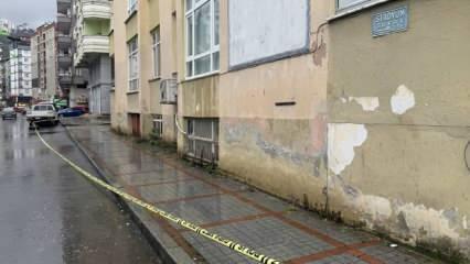 Rize'de tahliye edilen 8 katlı apartman mühürlendi