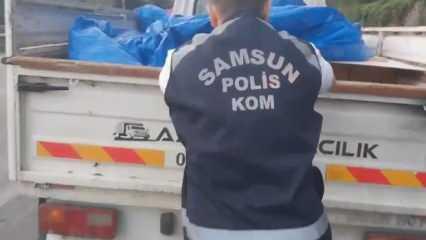 Samsun'da gele ge&ccedil;irildi: Tam 1 ton 200 litre!