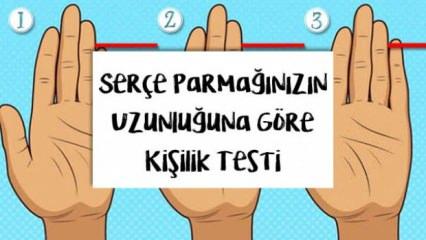 Serçe parmağınız ne kadar uzun? Serçe parmağınızın uzunluğuna göre kişilik testi ile kendinizi tanıyın!