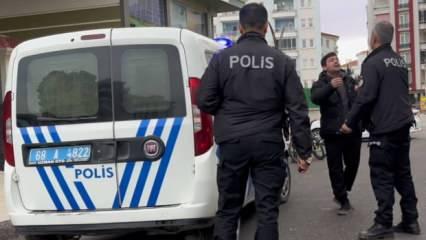 Polislere yalvaran şüpheli şahıs: Bak vallahi beni döv