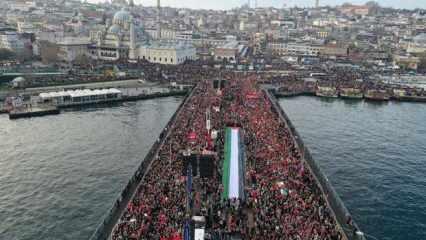 1 Ocak'ta Filistin için Galata'da! "En güçlü mesajı vereceğiz"