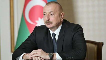 Aliyev havalimanındaki törene katıldı!