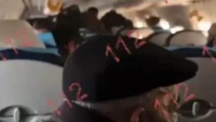 Düşen uçağın içinden çekilen görüntüler ortaya çıktı