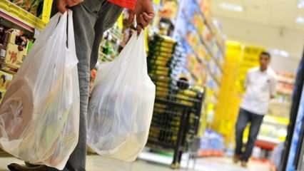 Plastik alışveriş poşetlerin yeni ücreti belli oldu