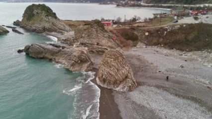 Sinop'ta deniz çekildi!