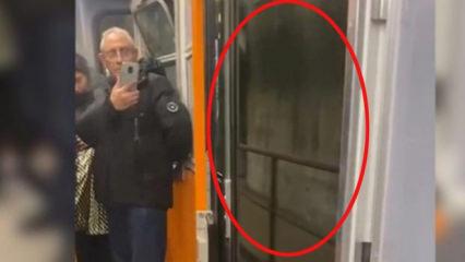 Bağcılar'daki metroda tehlikeli yolculuk: Kapısı arızalanmış