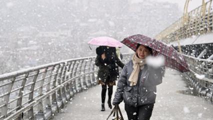 İstanbul'da 19 il&ccedil;e i&ccedil;in uyarı! Bu gece kar yağışı bastıracak: Tek tek belli oldu