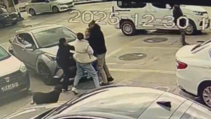 Bodrum'da kaza sonrası taraflar birbirine girdi