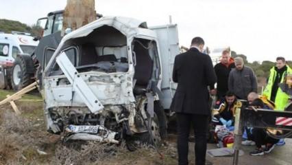 Çanakkale'de korkunç kaza: 1 ölü, 1 yaralı