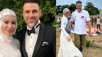 Gamze &Ouml;z&ccedil;elik eşinin k&ouml;y&uuml;ne gitti! O anlar g&uuml;ndem oldu