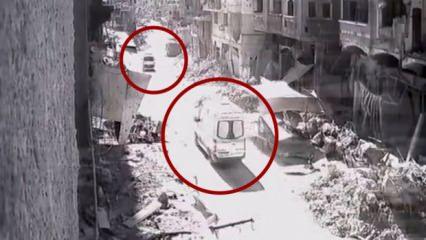 Gazze'de ambulansa bomba! Görüntüler kan dondurdu