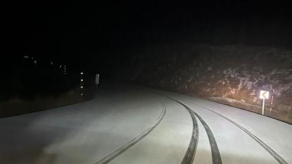 İzmir'e yılın ilk karı d&uuml;şt&uuml;