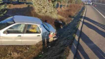 Manisa'da trafik kazası: 1 ölü 1 yaralı