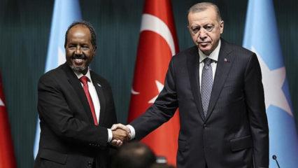 Son Dakika: Erdoğan ile Somali Cumhurbaşkanı Mahmud g&ouml;r&uuml;şmesi başladı