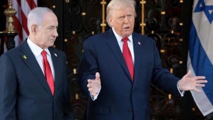 Son dakika... Trump'tan Netanyahu g&ouml;r&uuml;şmesi &ouml;ncesi flaş &ccedil;ıkış: Onları yerle bir edeceğiz!
