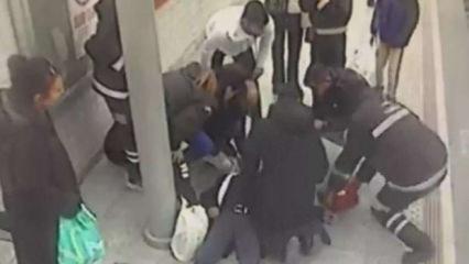 Tren istasyonunda kalbi durdu: Yapılan m&uuml;dahale ile hayata d&ouml;nd&uuml;