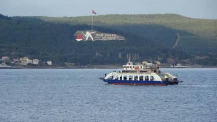 Çanakkale'de feribot seferlerine fırtına engeli