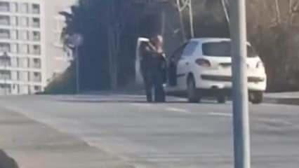  Eşinin cesedini otomobilinin bagajında taşırken yakalandı, cinayet sonrası görüntülendi