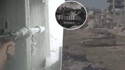Gazze’de boş boş gezen İsrail tankının sonu bakın ne oldu... Kassam’dan yeni taktik