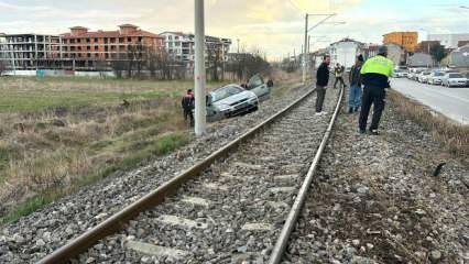 Polisten kaçan alkollü sürücü otomobille takla attı