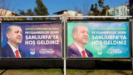 YRP'den istifa eden başkan şehri Erdoğan billboardlarıyla donattı!