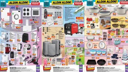 A101 23 Ocak aktüel ürünler kataloğu! Karavan, taşınabilir ısıtıcı, kaymaz yolluk, katlanır yataklı koltuk