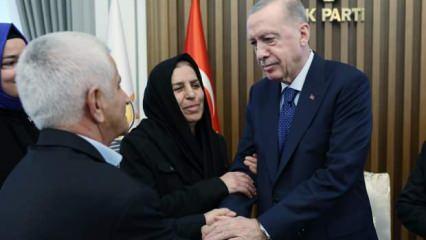 Başkan Erdoğan, 36 yıl önce PKK'nın İkiyaka'da şehit olanların aileleriyle görüştü