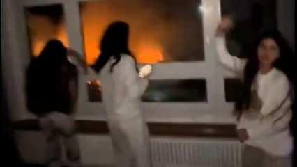 Kaliforniya'da yangın felaketi: Çocukların dans videosu tepki çekti!"