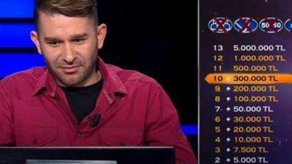 'Kim Milyoner Olmak İster' yarışmasına 500 bin TL'lik Galatasaray sorusu damga vurdu!