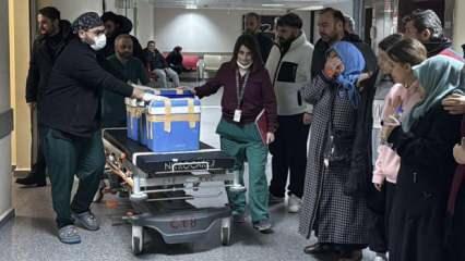 Kızlarının bağışlanan organlarını el sallayarak uğurladı