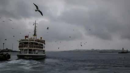 Marmara'da fırtına bekleniyor! Vapur seferleri iptal mi olacak?