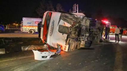 Son dakika: Uşak'ta feci kaza: 28 yaralı