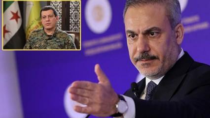 Suriye PKK'sı elebaşının 'bayraklı' mesajı samimi mi? Bakan Fidan'dan ilk yorum