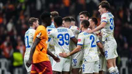 Dinamo Kiev ilk puanını Galatasaray'dan aldı
