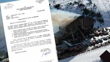 Grand Kartal Otel’e verilen yangın yeterlilik belgesi ortaya çıktı
