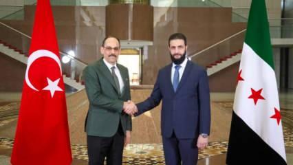 MİT Başkanı İbrahim Kalın Ahmed Şara ile görüştü
