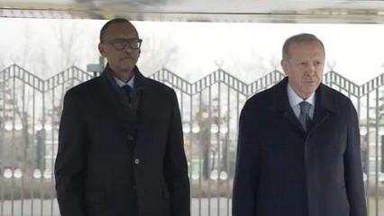 Ruanda Cumhurbaşkanı Ankara'da: Erdoğan karşıladı!