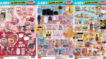 A101 6 Şubat aktüel ürünler kataloğu! 4+1 merdiven, akıllı takip cihazı, IPL cihazı, 3'lü ankastre set...