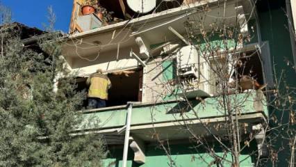 Ankara’da apartmanda doğal gaz patlaması: 1 yaralı