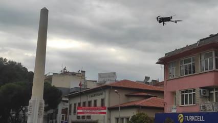Aydın'da dron destekli trafik denetimi: 52 sürücüye ceza