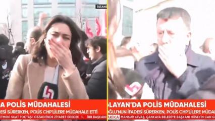Çağlayan'da CHP'li vekillerden ve CHP medyasından "biber gazı" tiyatrosu