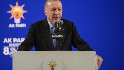 Cumhurbaşkanı Erdoğan'dan Çağlayan'daki slogana tepki: Soygunların sözü onlara yakıştı