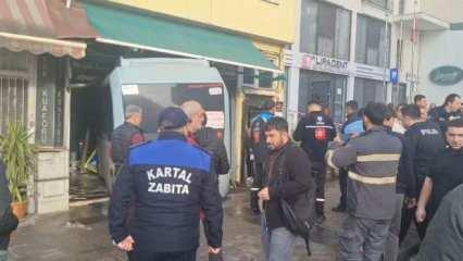 Kartal'da minibüs kuaföre girdi! Çok sayıda yaralı