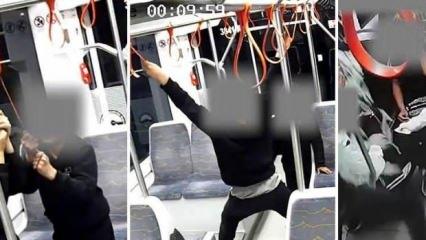  Kayseri'de tramvaya camını kırıp tutamaklarını kestiler!