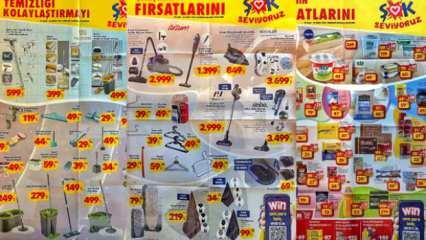 ŞOK Aktüel 04 Şubat kataloğu! Şarjlı süpürge, cam temizleme robotu, metal askı...