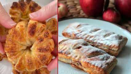 4 malzemeli pratik kış tatlısı: Milföy ve elmanız varsa 10 dakikada hazır!