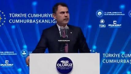 Bakan Kurum: Yarım milyon yuvayı süratle yapacağız