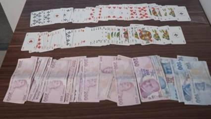 Dernekte yasadışı kumar oynayan 5 kişiye 46 bin 235 lira ceza