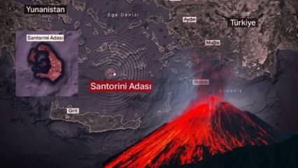 Ege'de depremler devam ediyor! Santorini Yanardağı patlarsa ne olur?