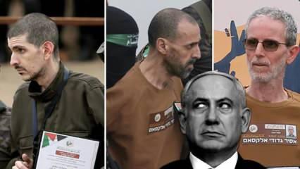 Esirlerin çelimsiz görüntüsü Tel Aviv'i karıştırdı: İsrail'de Netanyahu'ya tepki seli